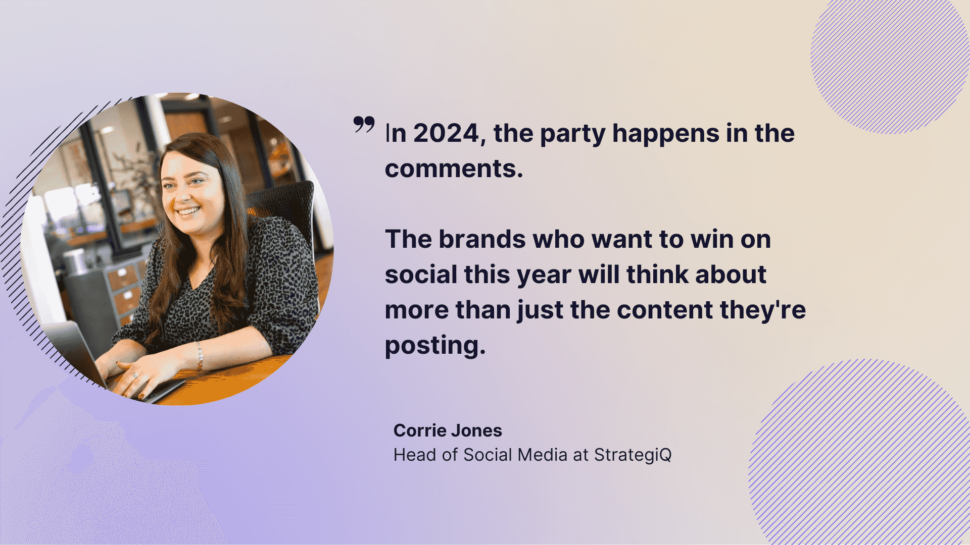 communicate through comments with your audience