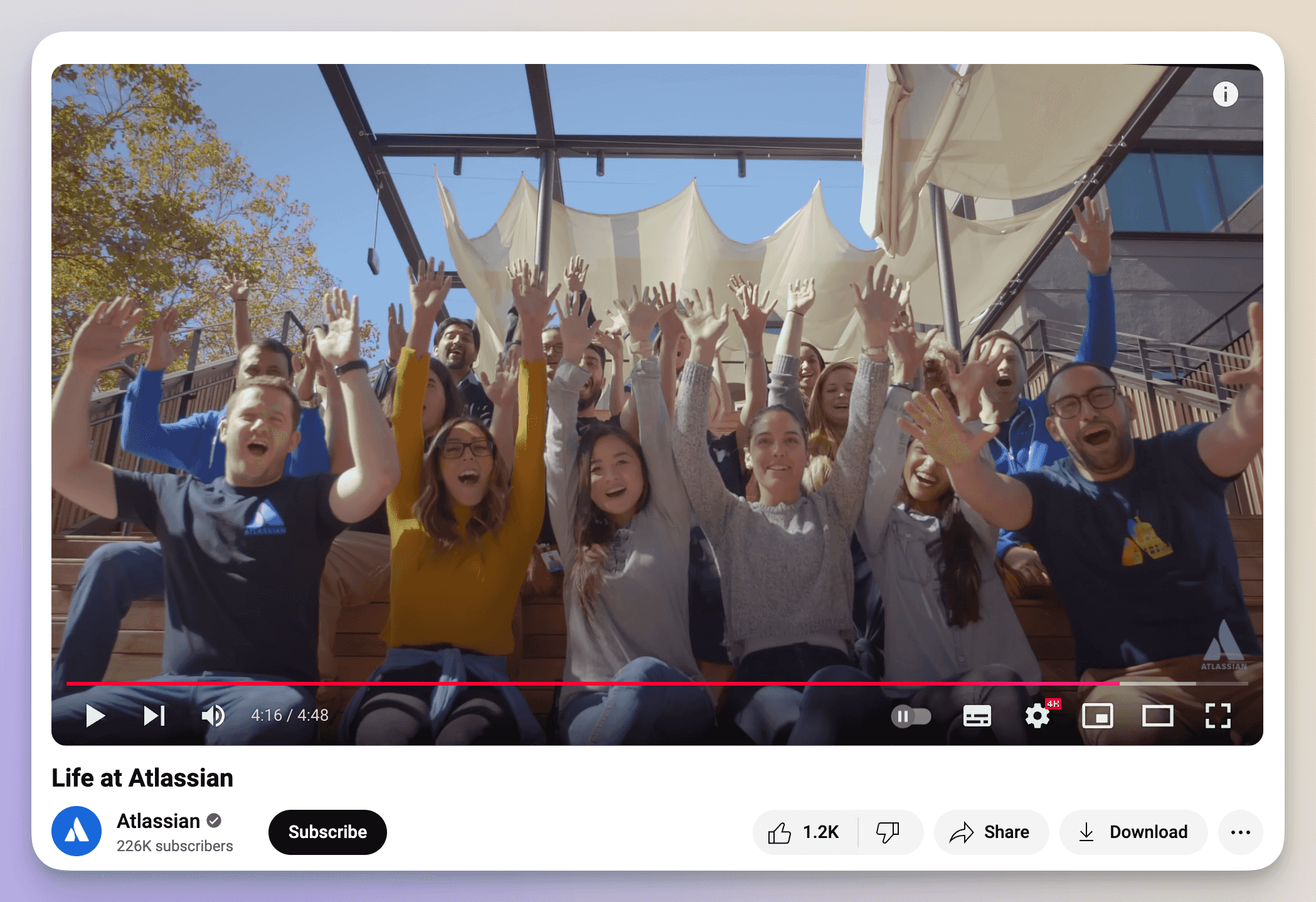 company culture youtube video idea