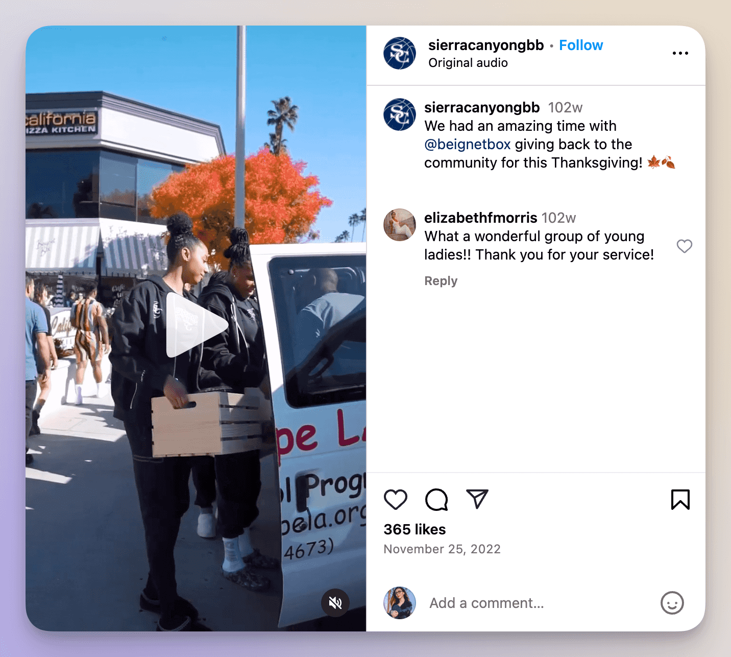 giving to the community