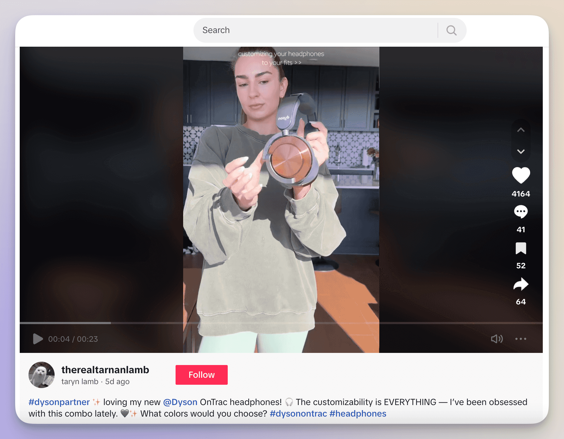 dyson influencer marketing example