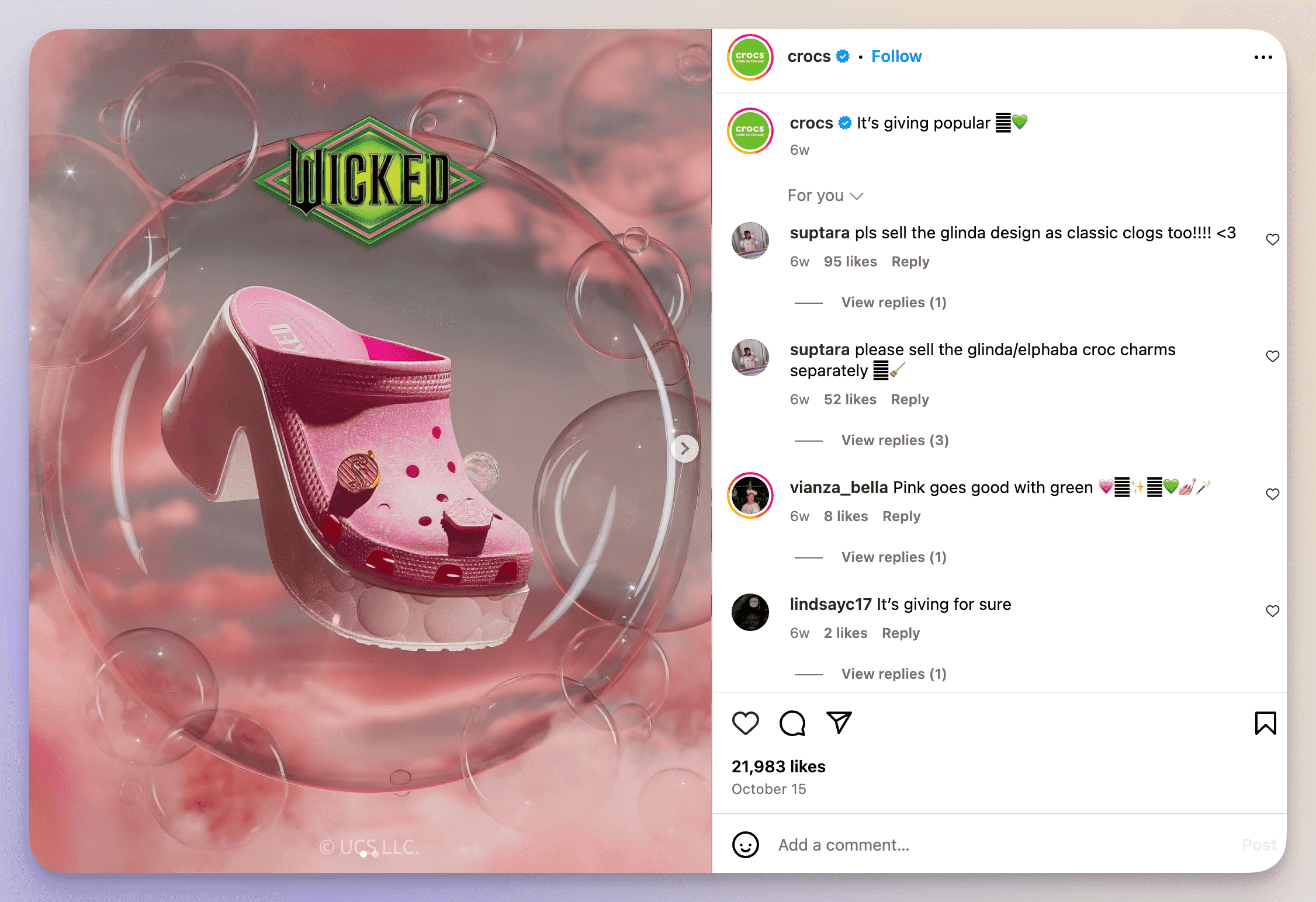 wicked movie campaign
