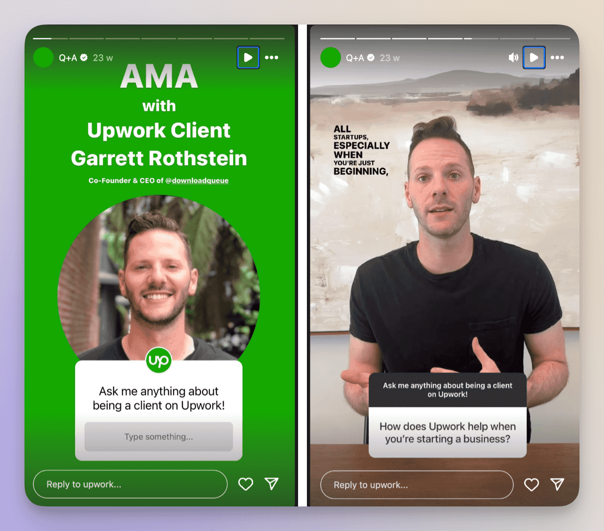 AMA instagram story idea