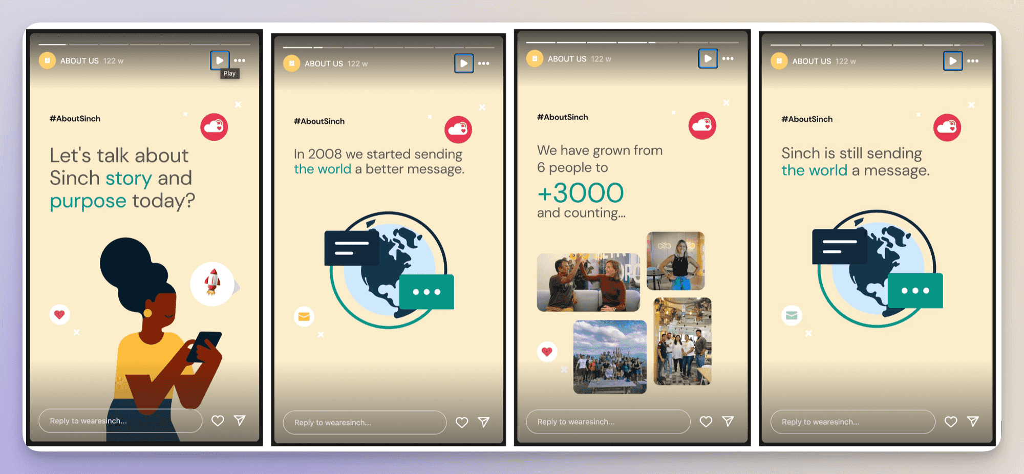 company history instagram story post idea