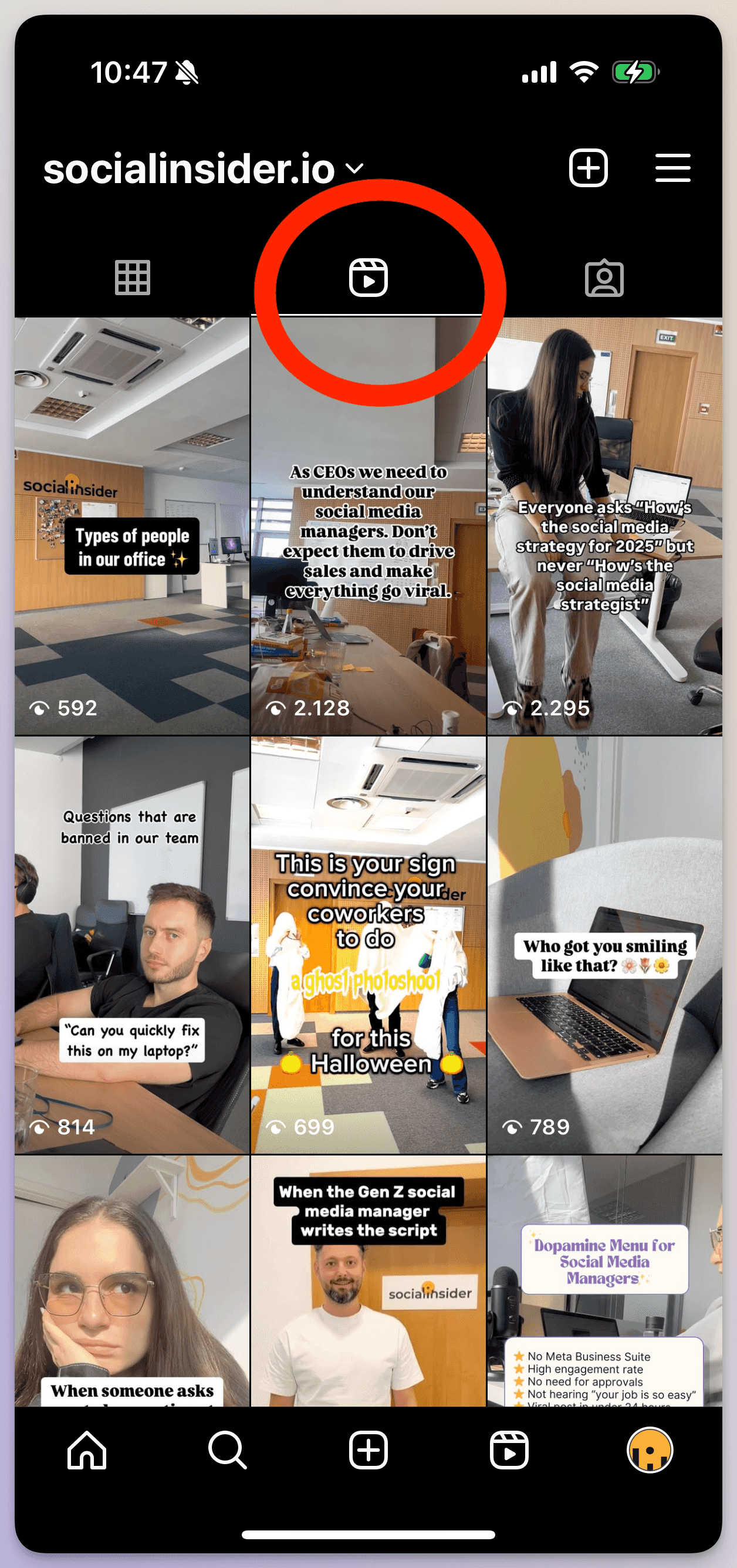 donwloading instagram reels first step