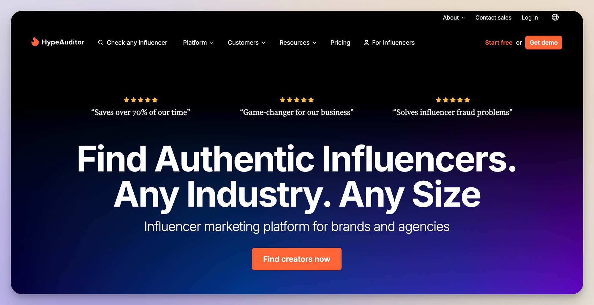 hypeauditor influencer management tool