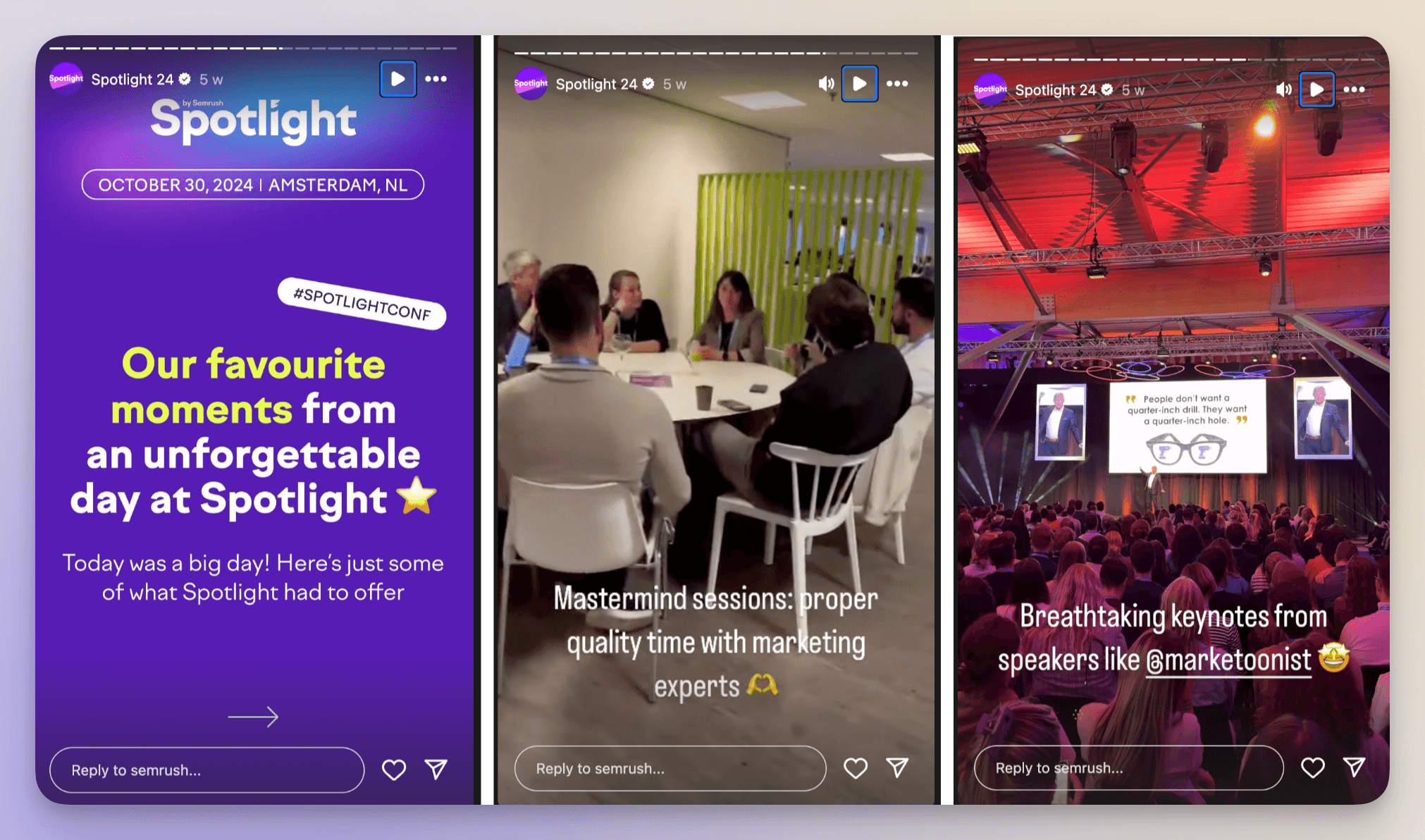 spotlight instagram story example