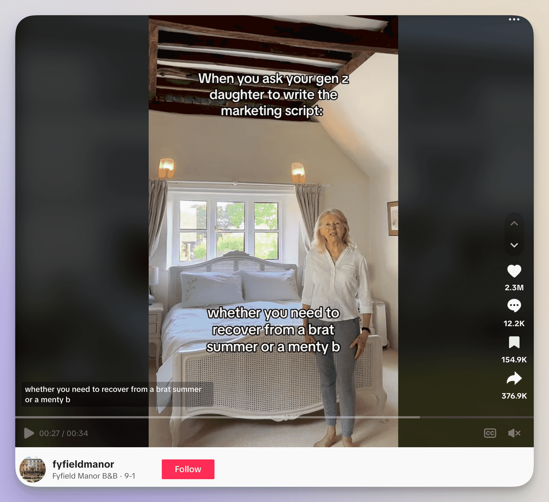 tiktok video covering trends