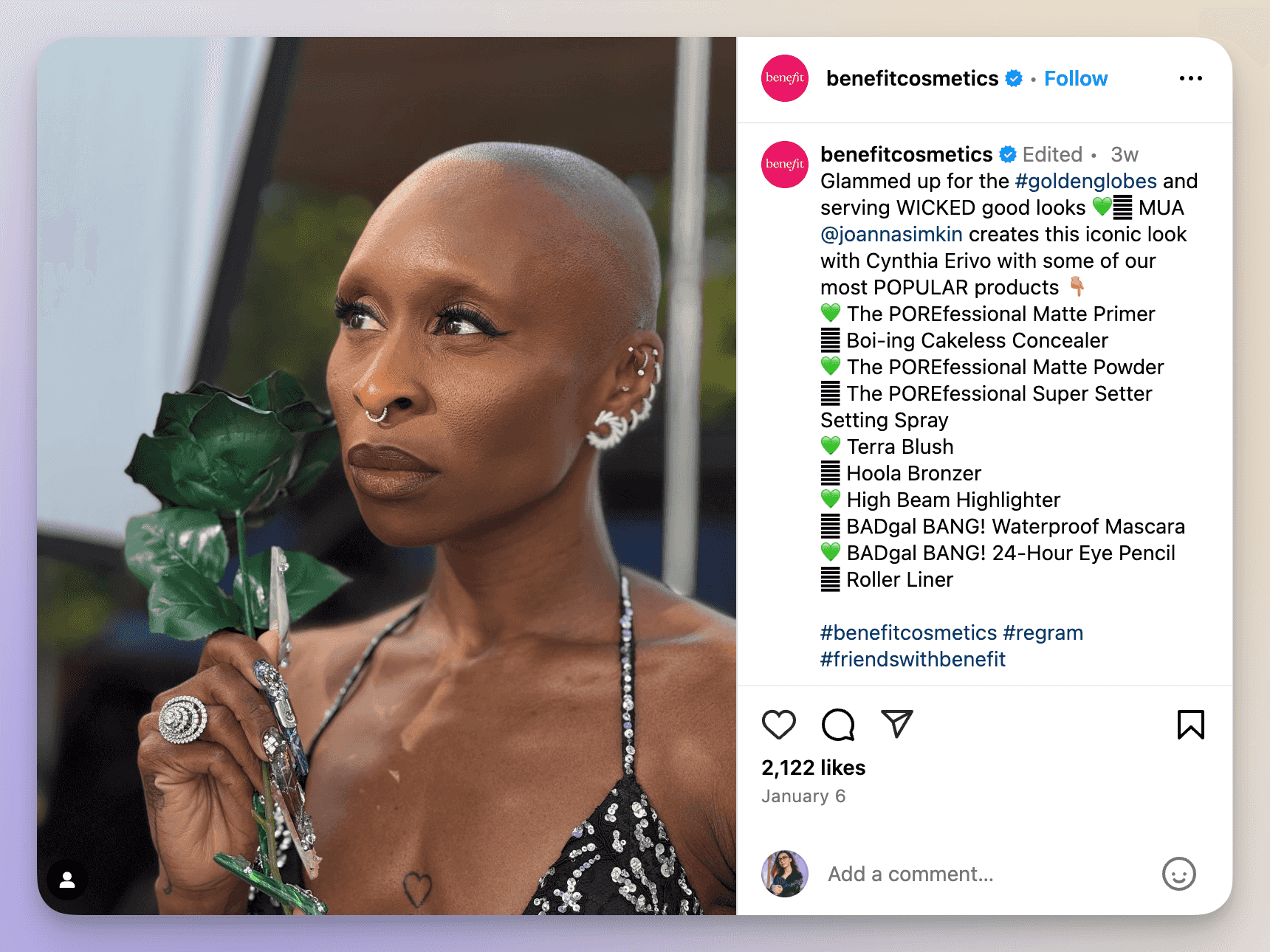 benefit cosmetics influencer campaign