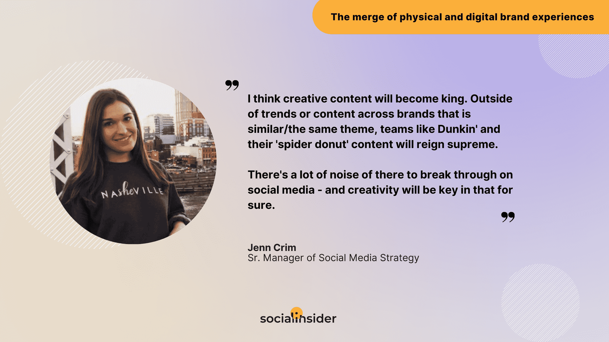 brand experiences quote jenn
