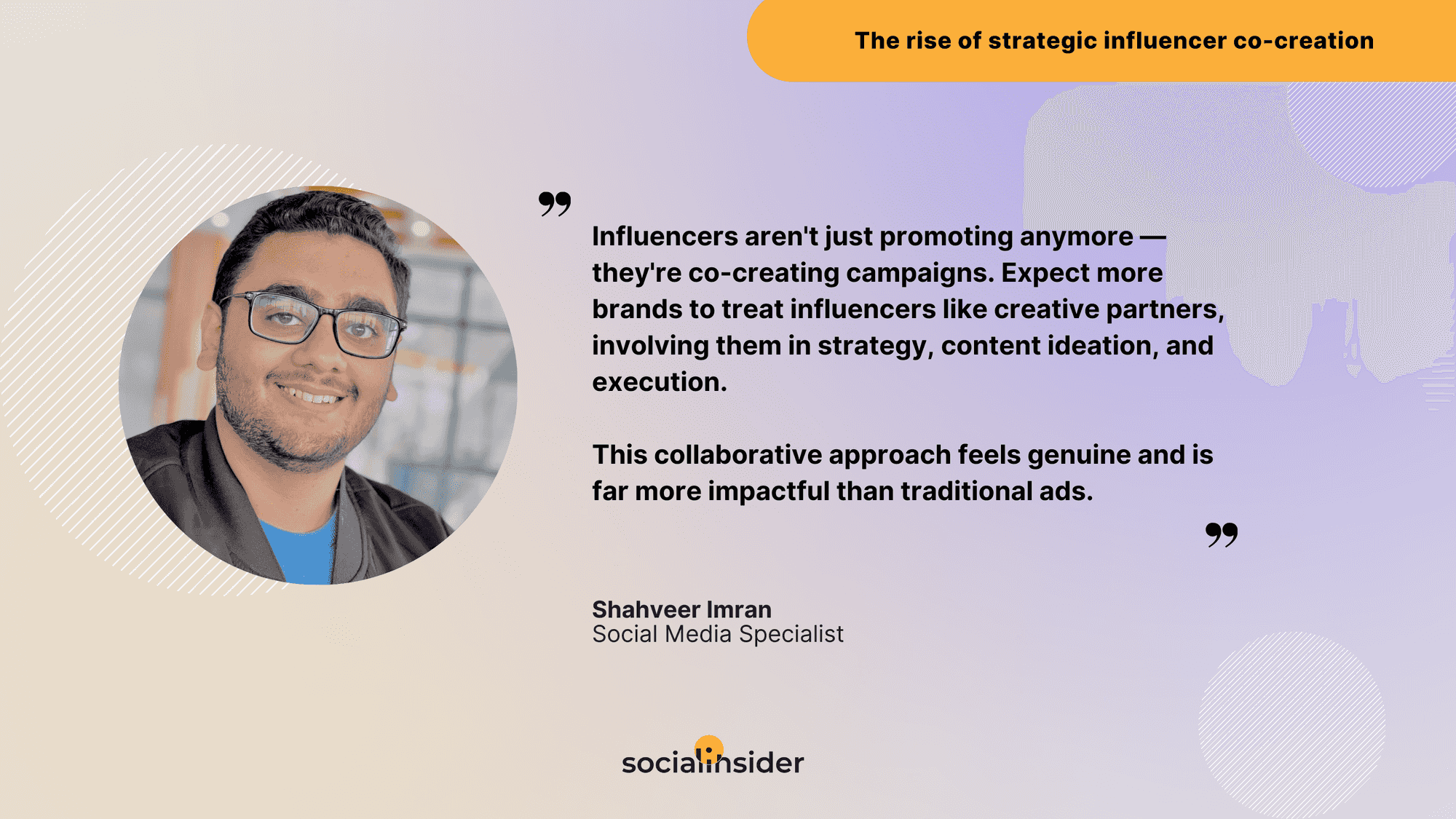 influencer co-creation rise quote