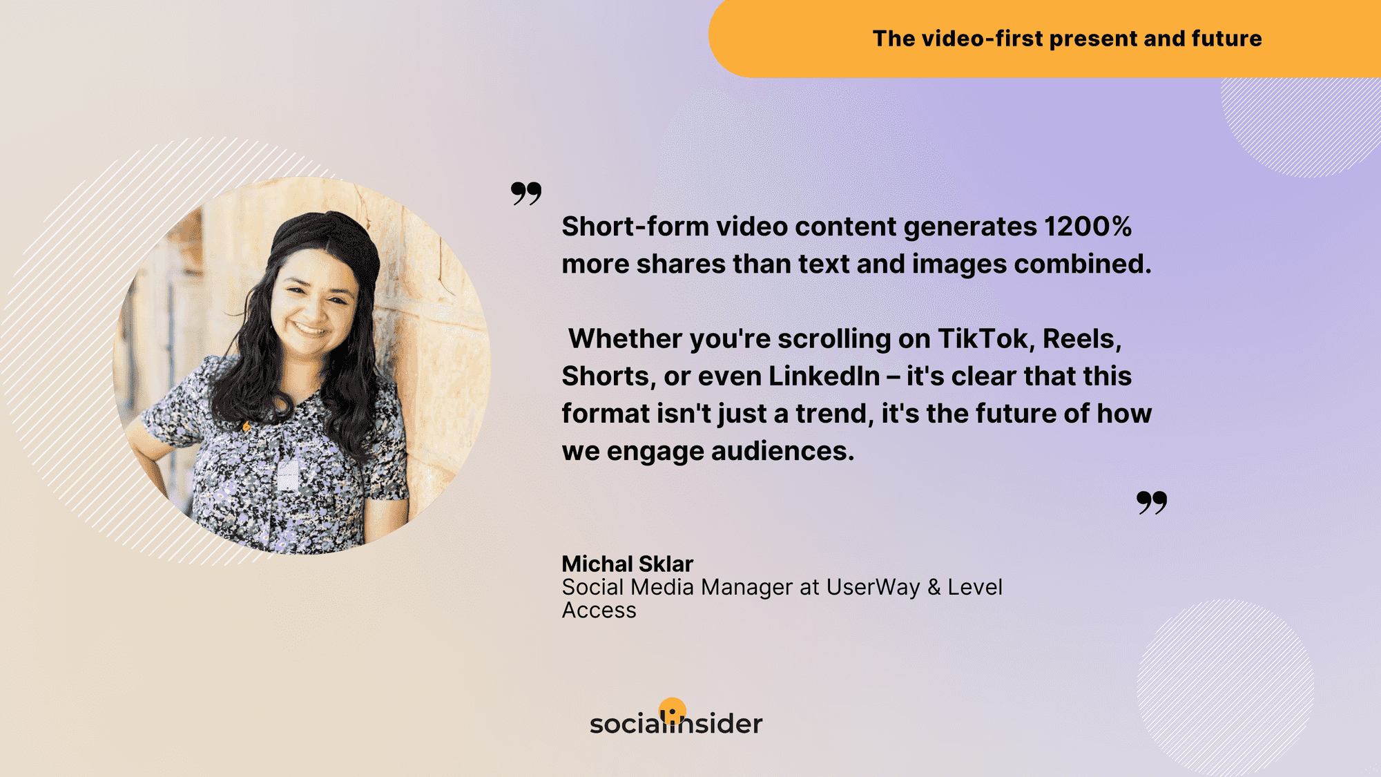 quote about the domination of video content
