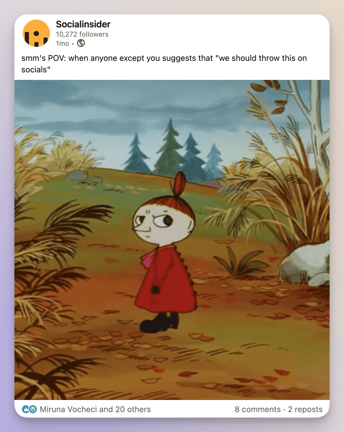 socialinsider linkedin meme