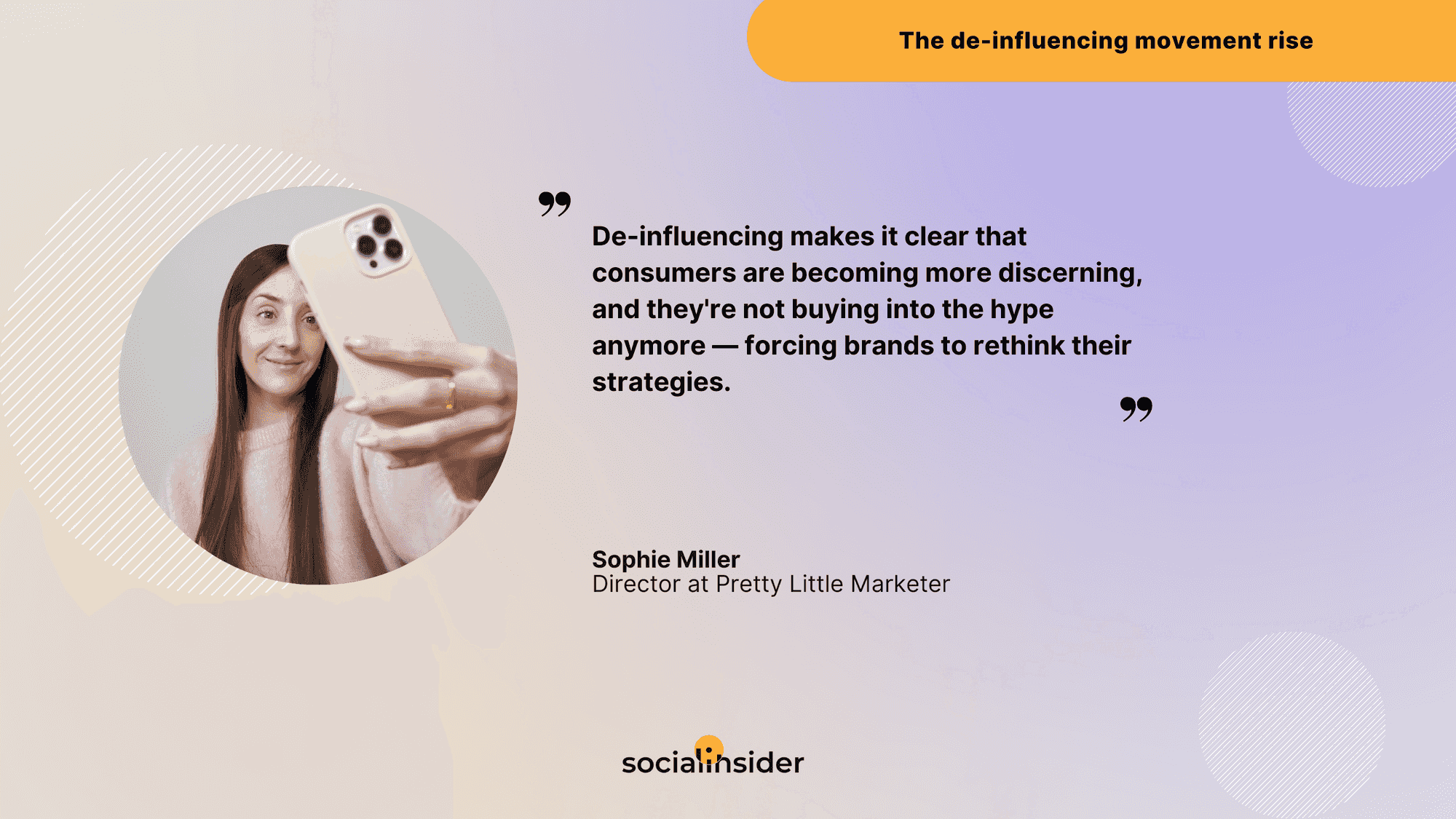 the de-influencing movement quote from sophie