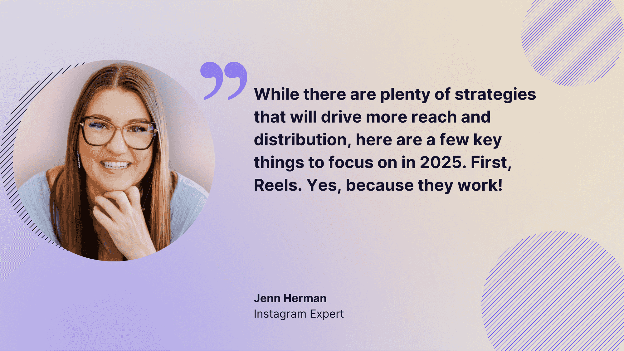 jenn herman quote about reels 