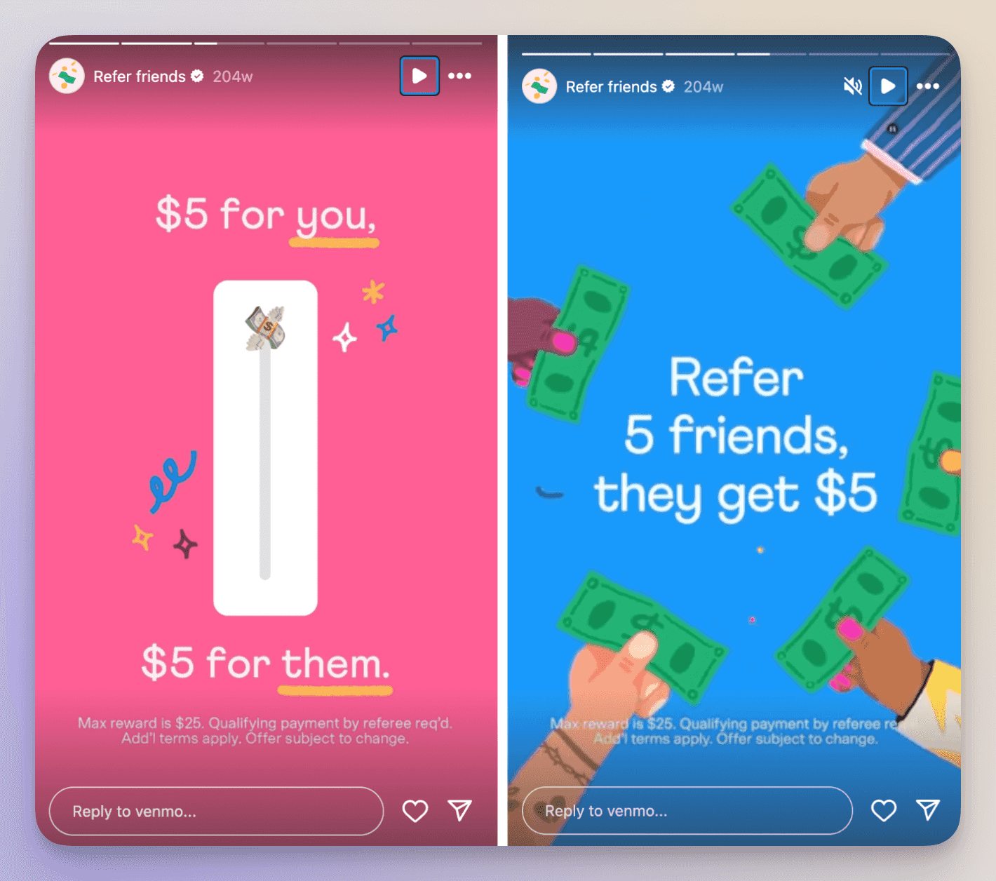 venmo referral program instagram