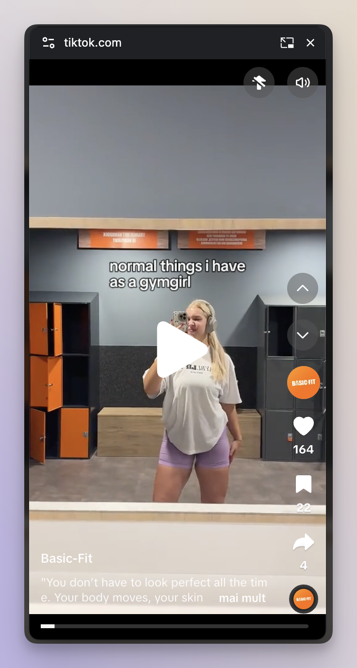 basic fit tiktok video