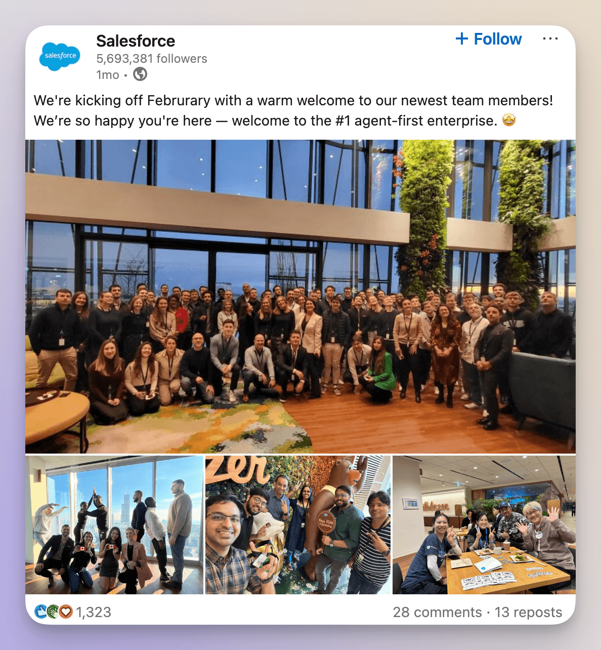 bts salesforce linkedin post