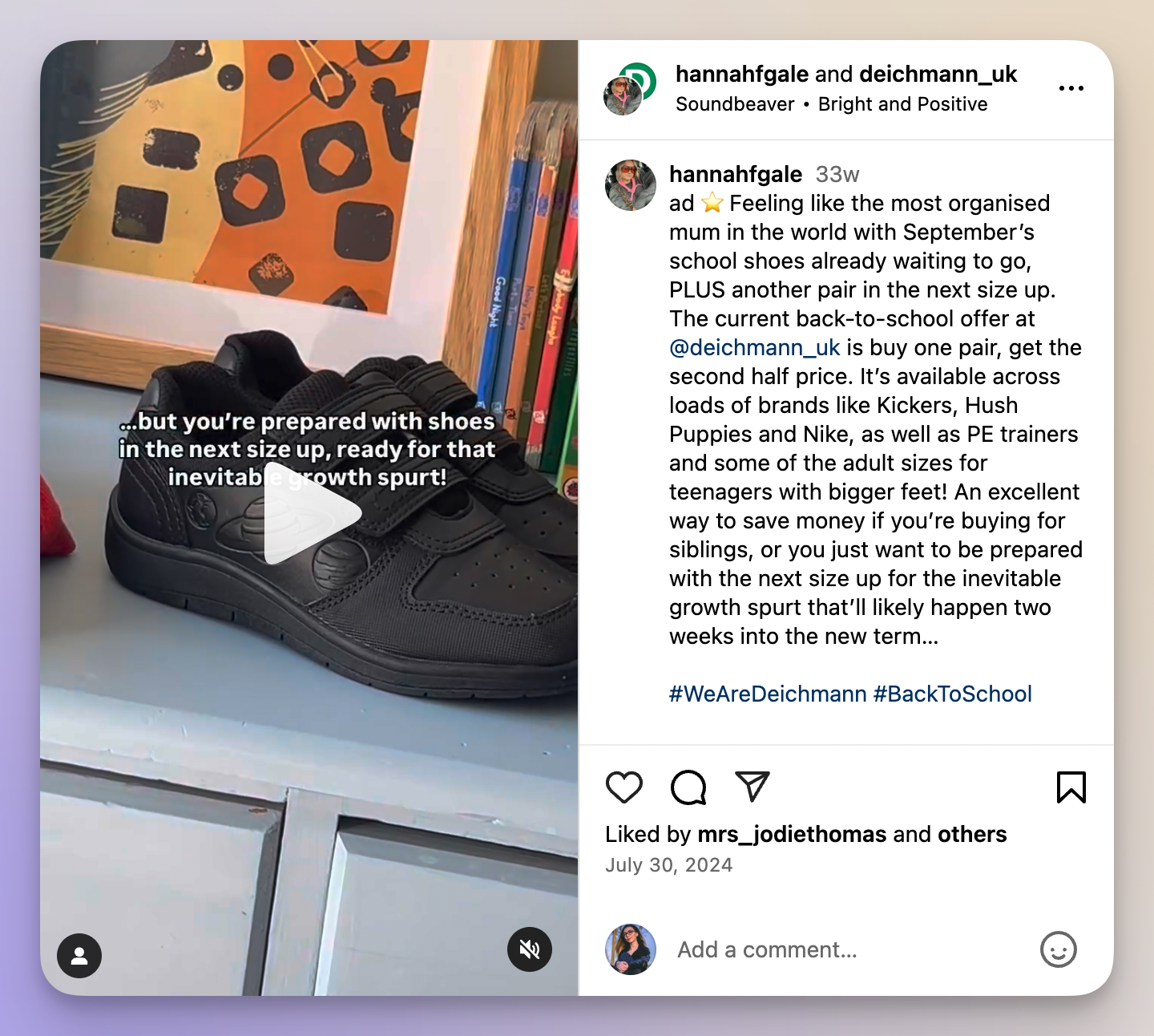 deichmann back to school campaign instagram