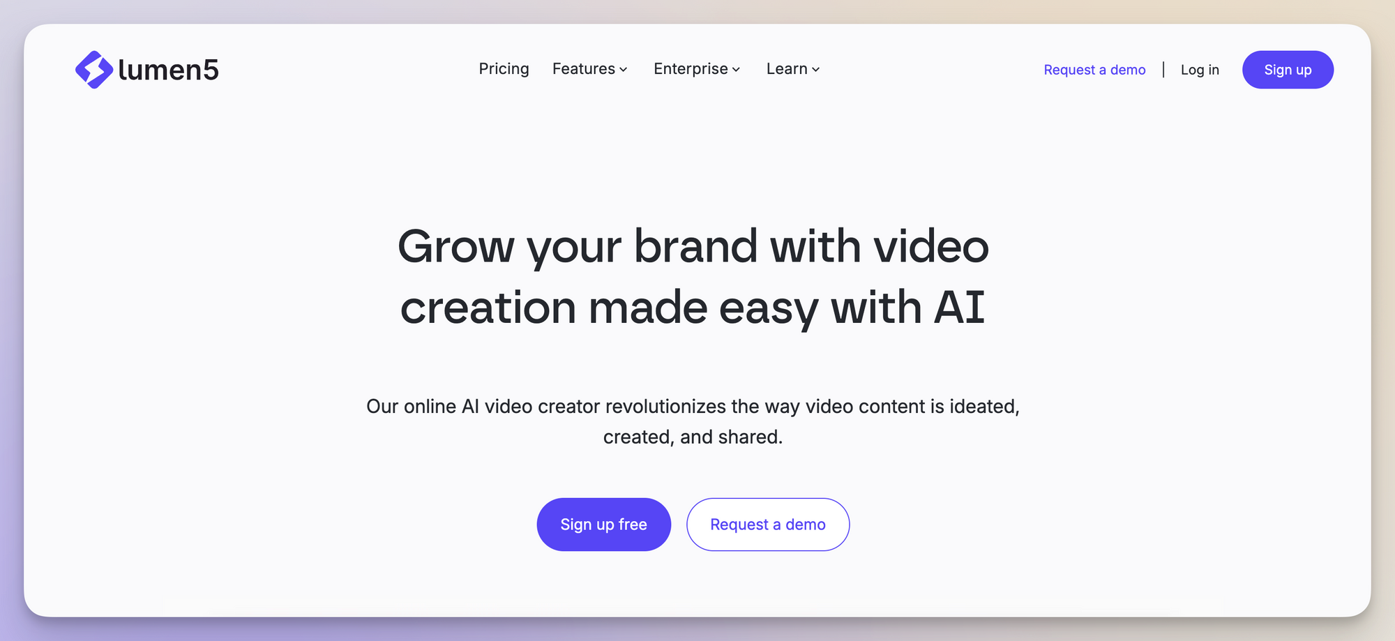 lumen5 as a social media automation tool