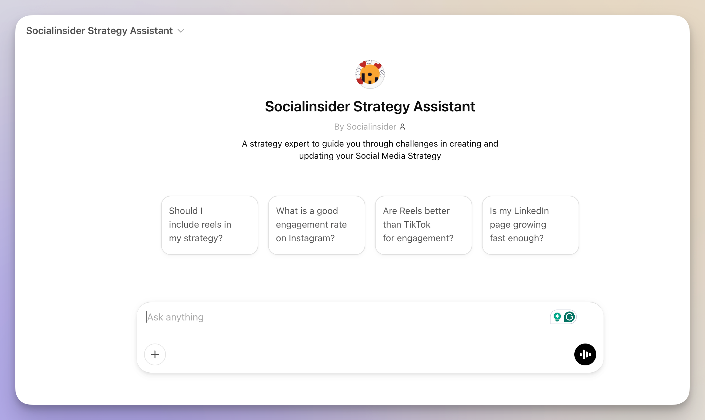 socialinsider strategy assistant gpt