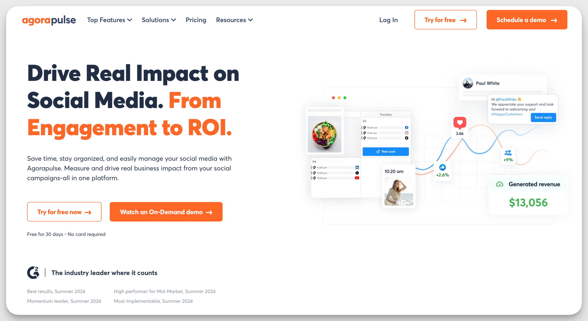 Agorapulse social media analytics
