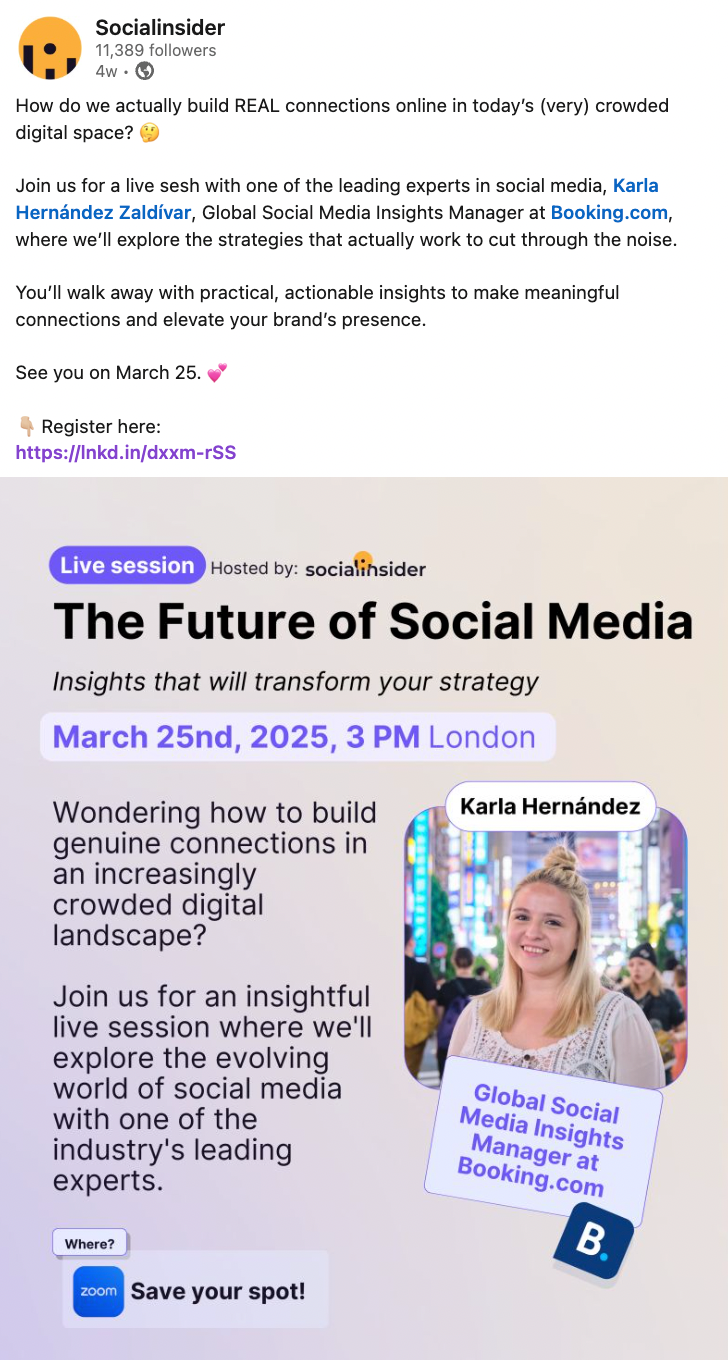 socialinsider linkedin webinar