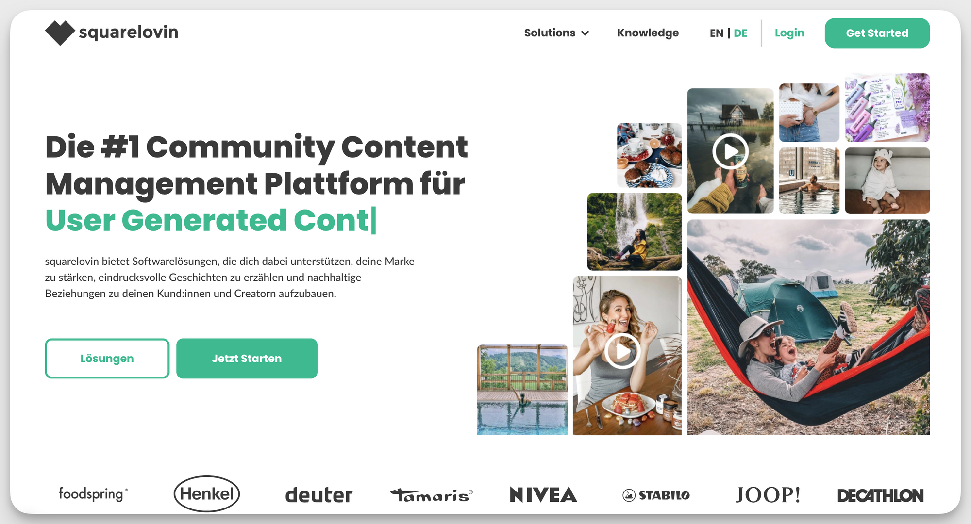 Squarelovin UGC curation