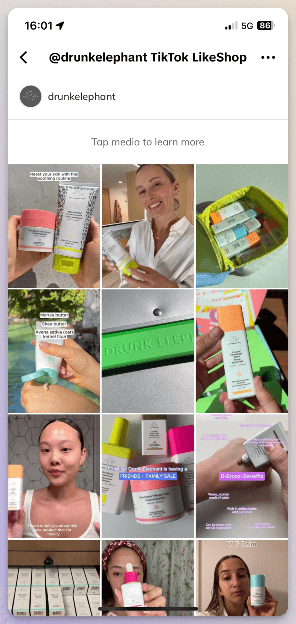 drunk elephant tiktok shop