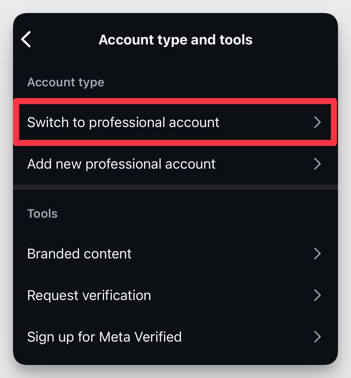 Access Instagram Insights step 3