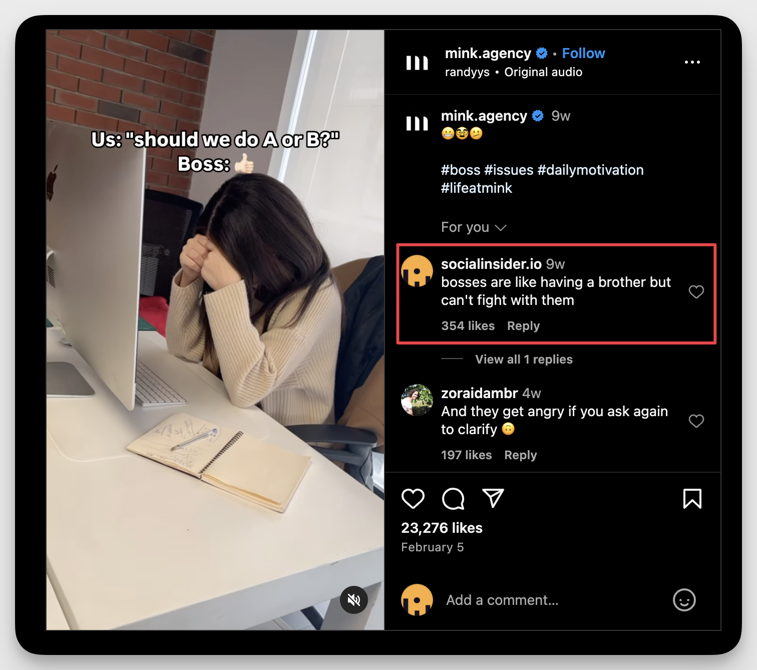 outbound engagement example