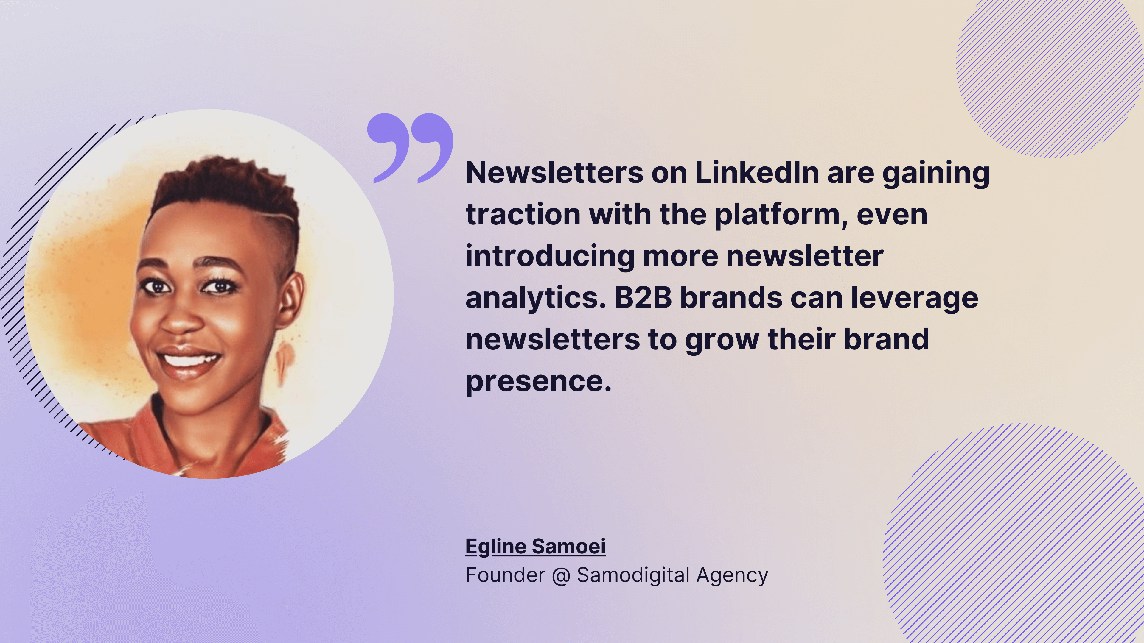 quote about the importance of linkedin newsletters