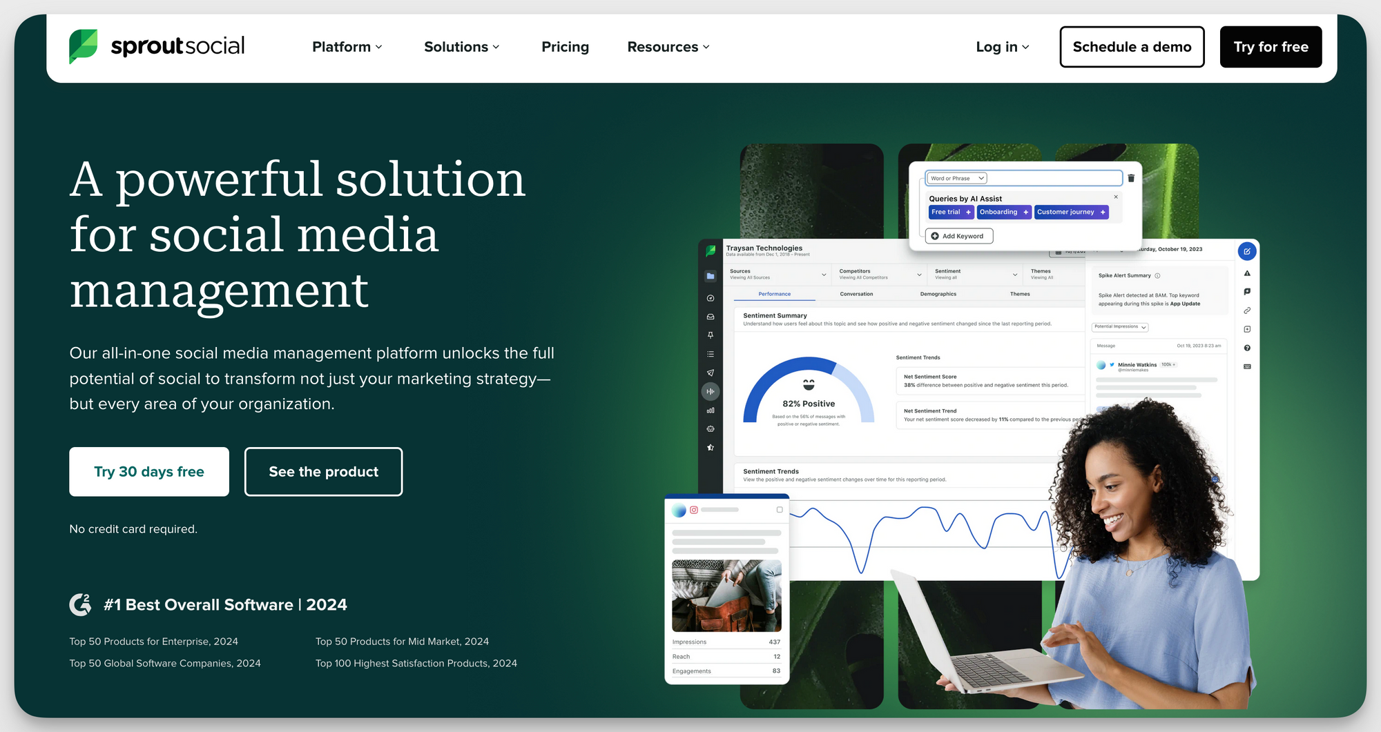 sprout social social media manager