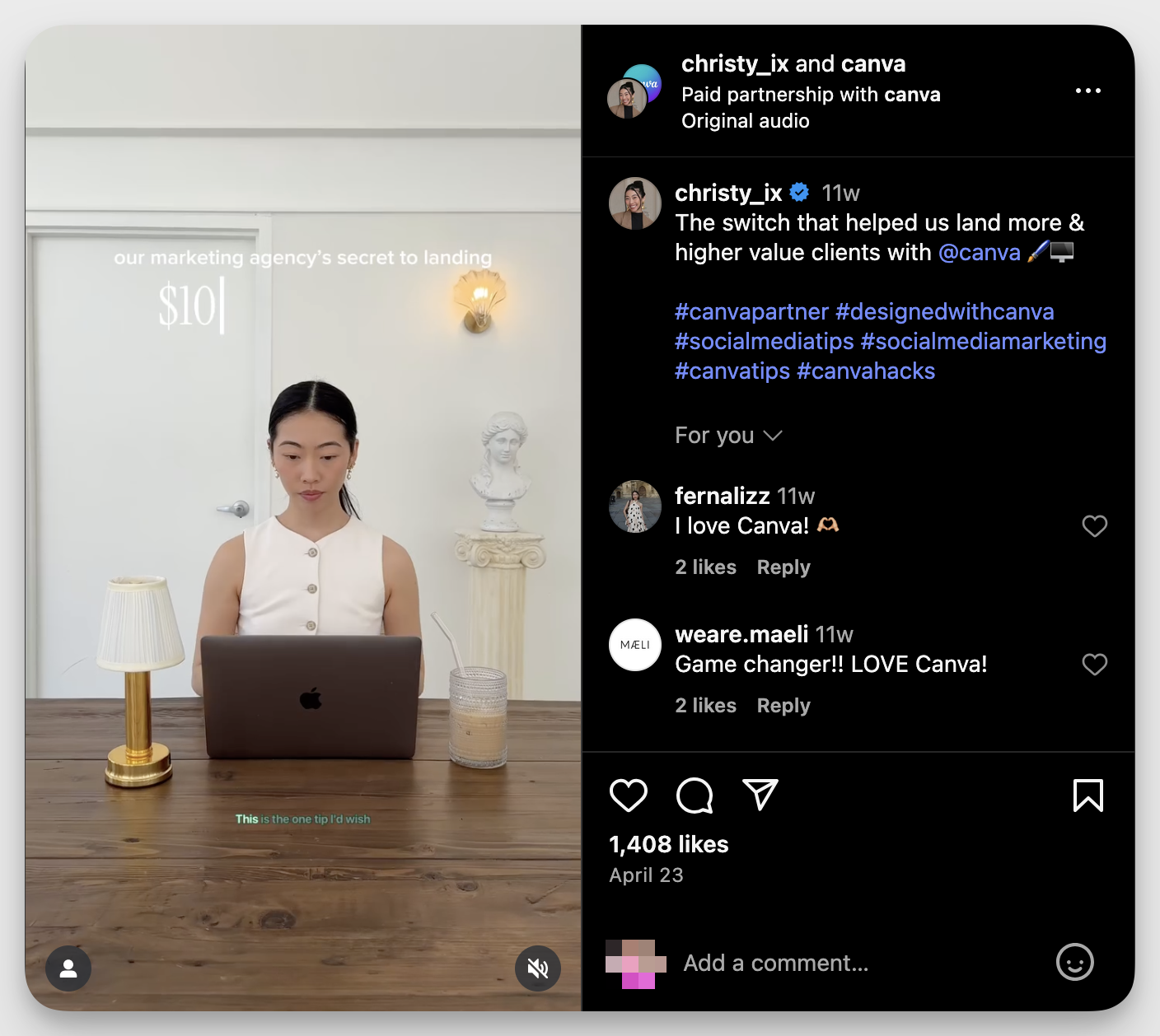 canva target audience example