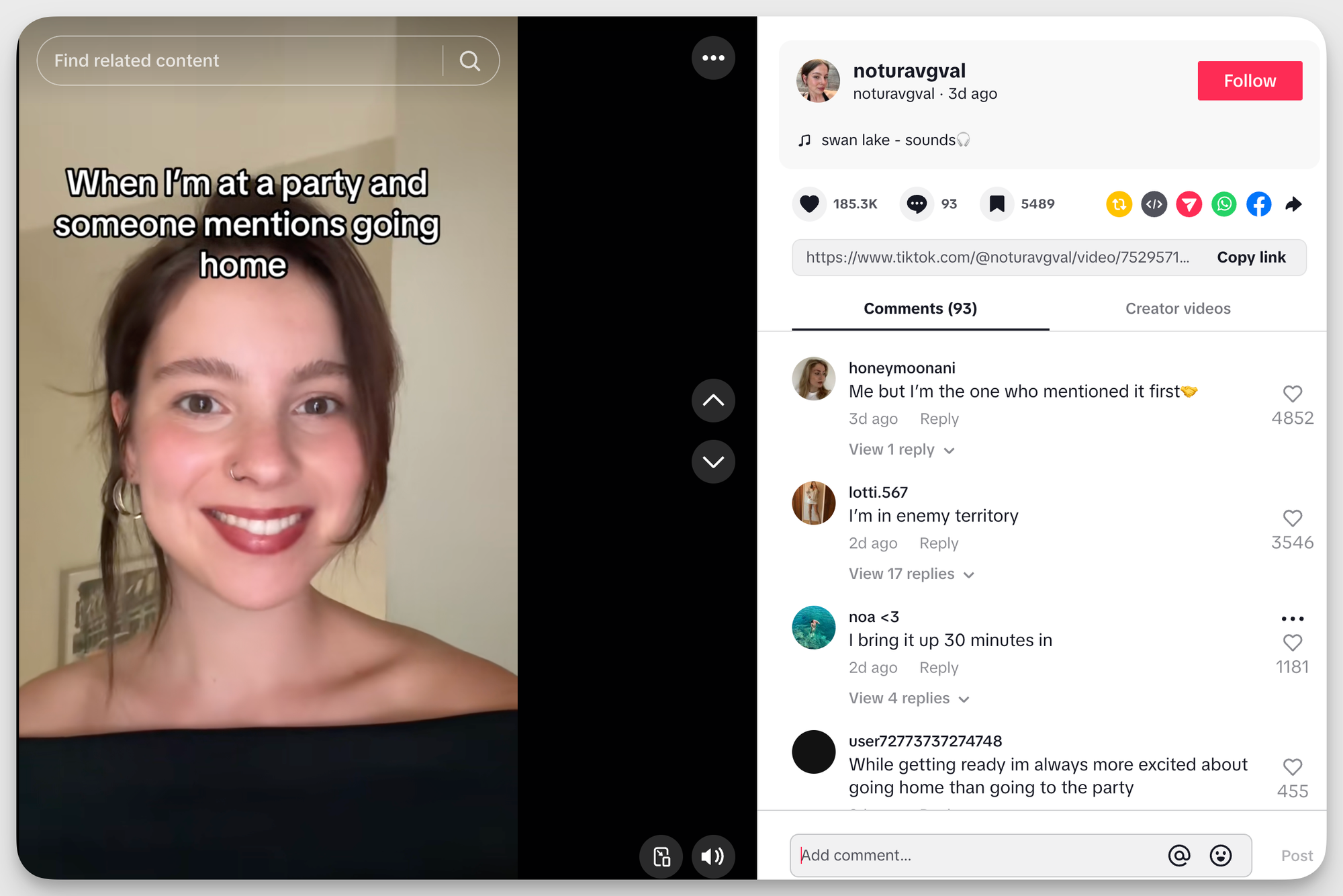 Swan lake viral Trend on TikTok
