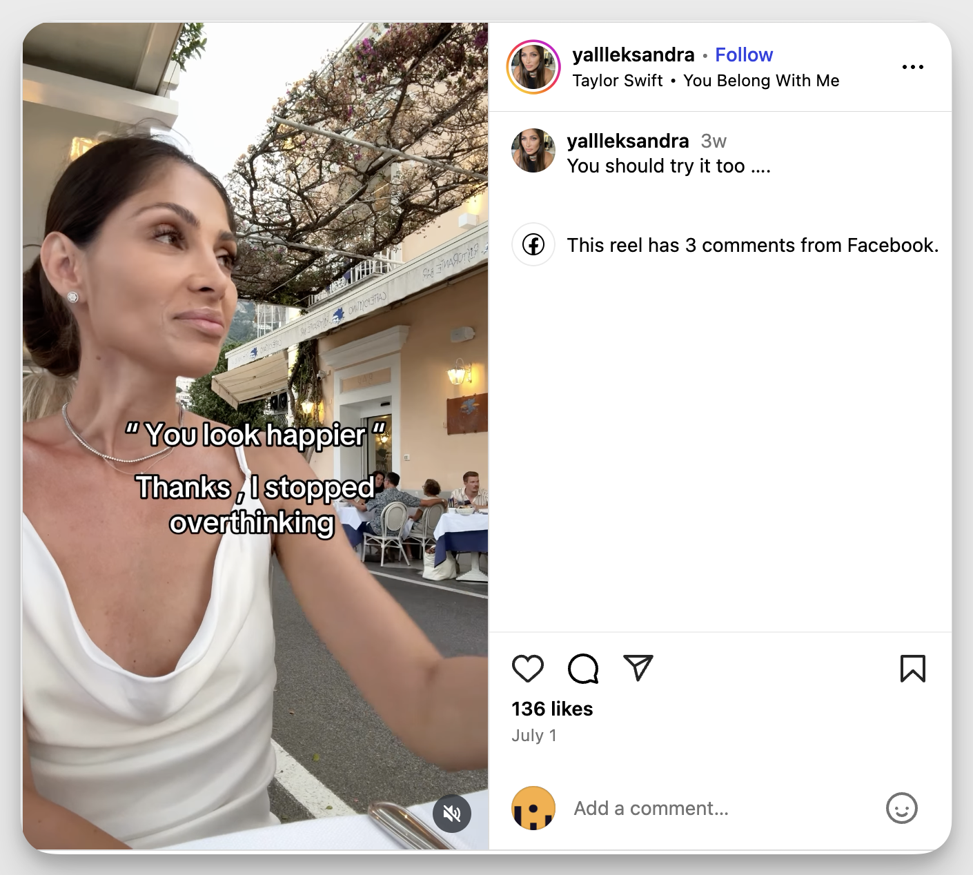 You look happier Instagram trend