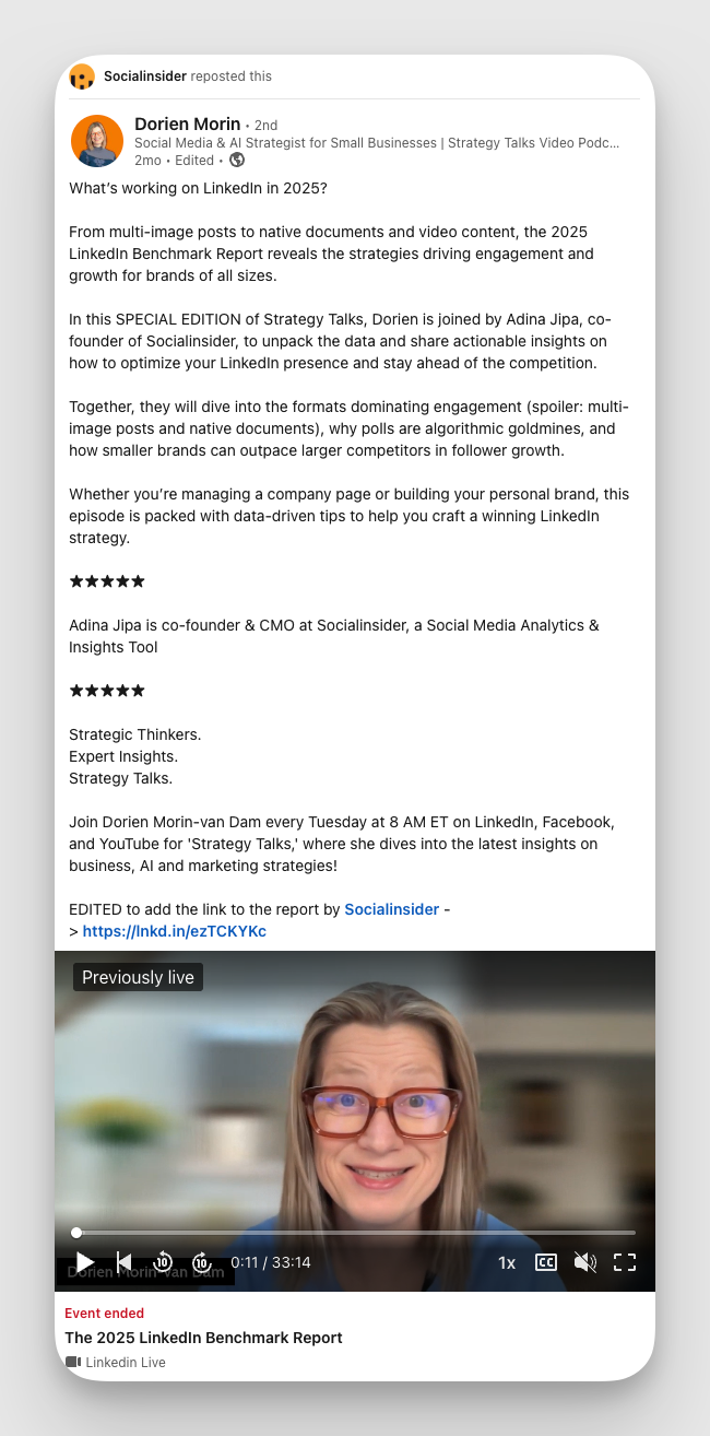 dorien live webinar example