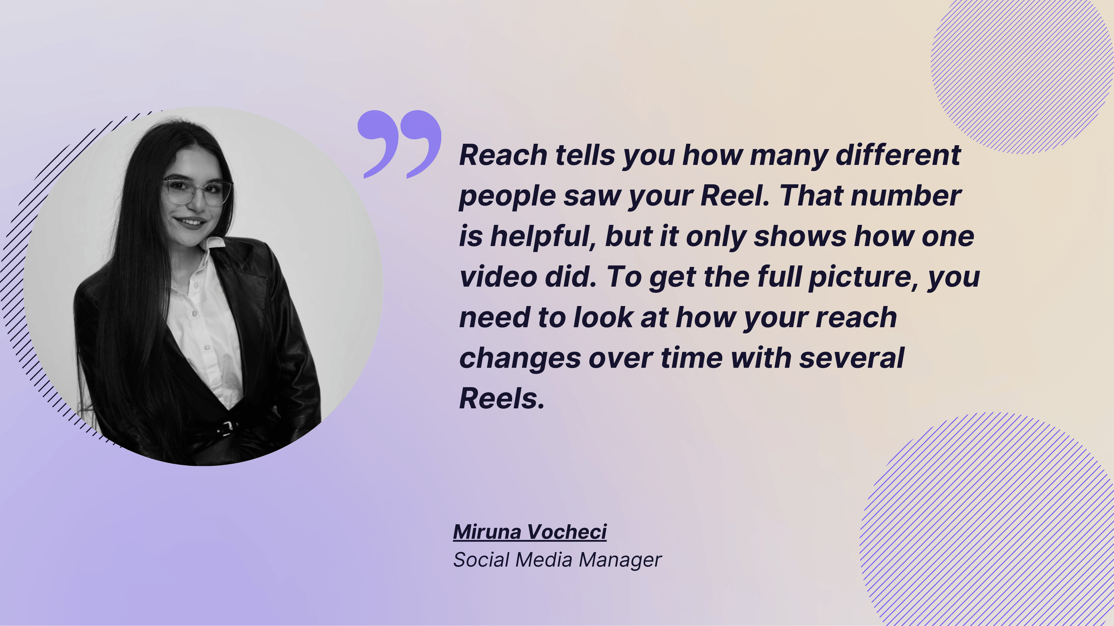 quote about reach on reels