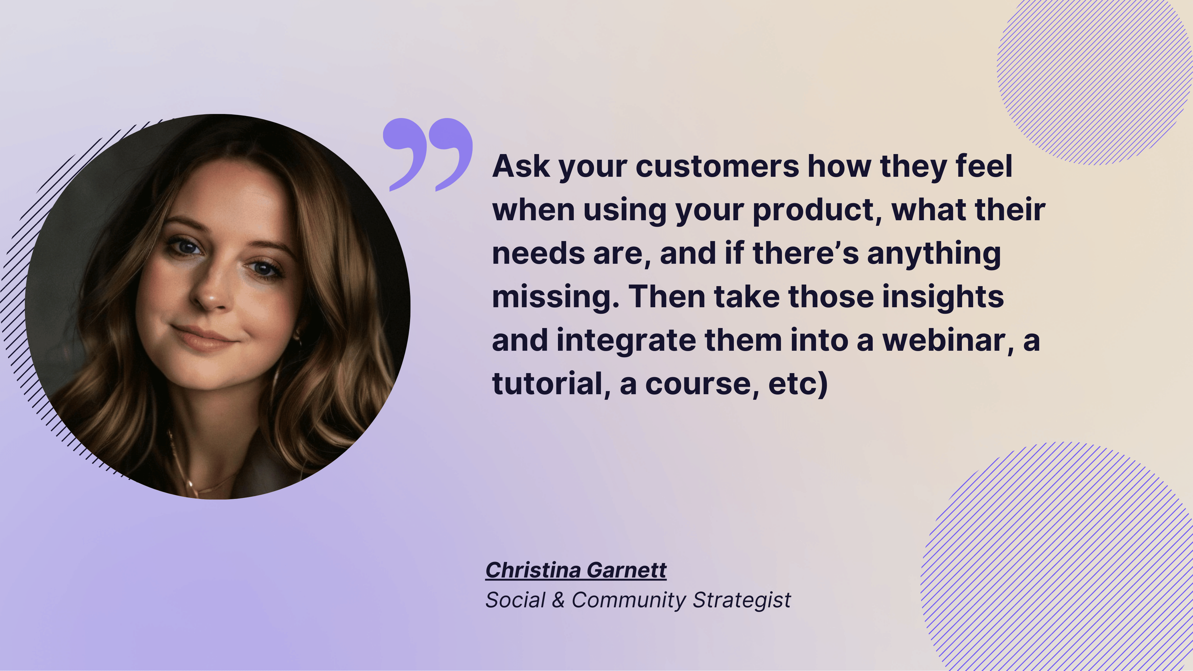 quote from christina garnett