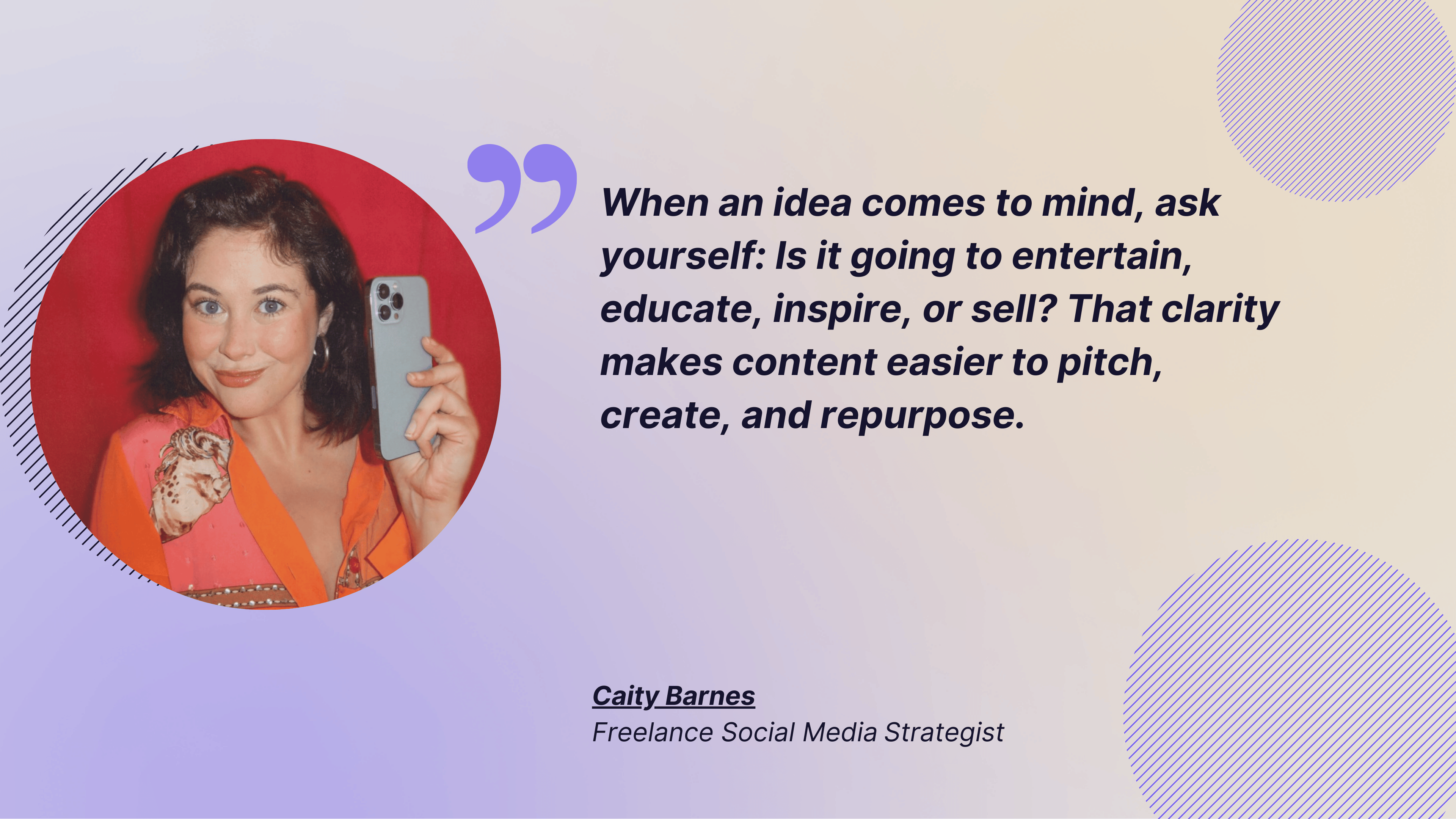 quote on how to choose content ideas