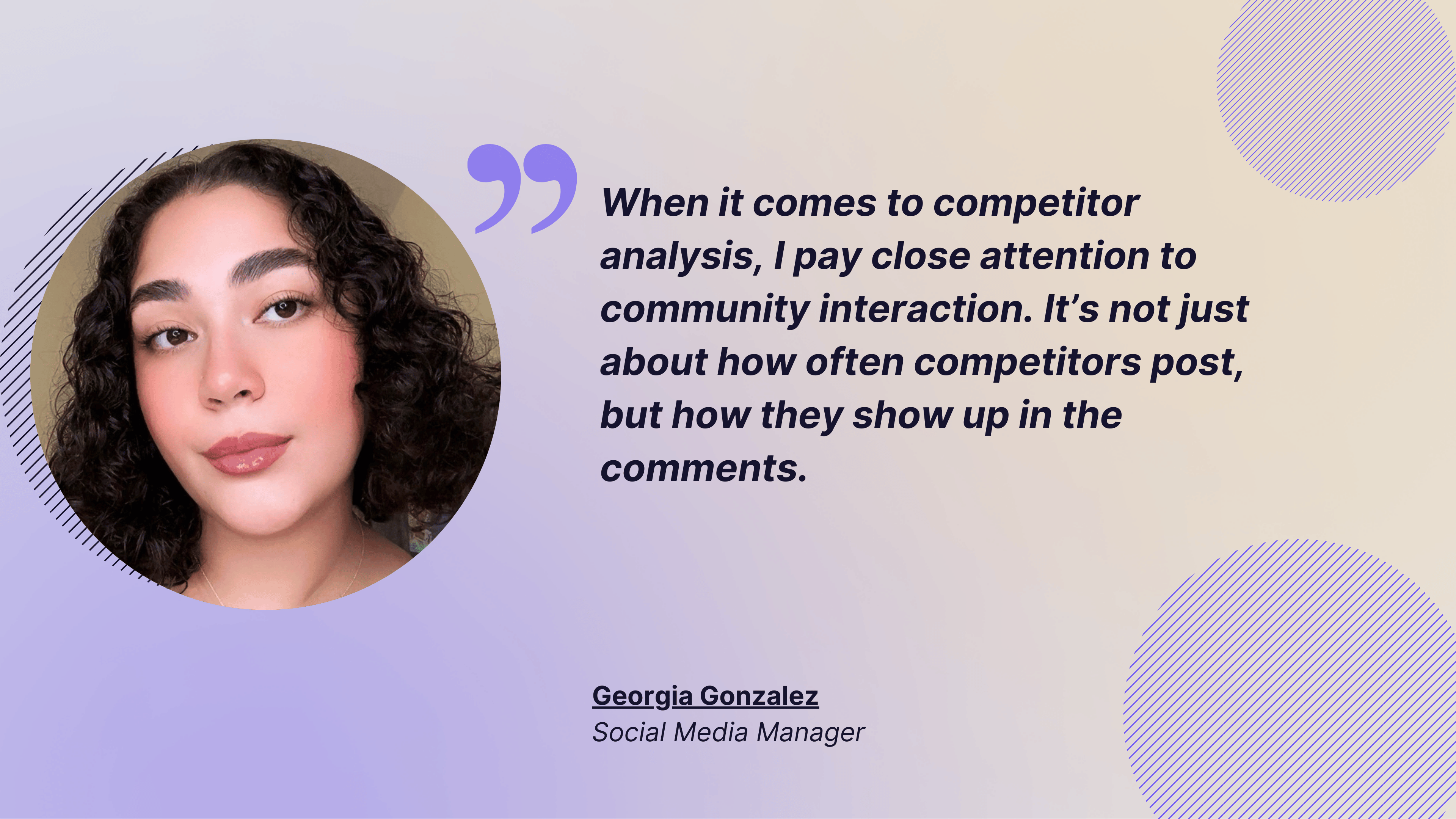 ig competitive analysis quote from georgia gonzalez
