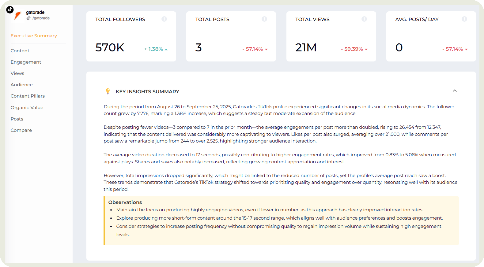 key insights summary