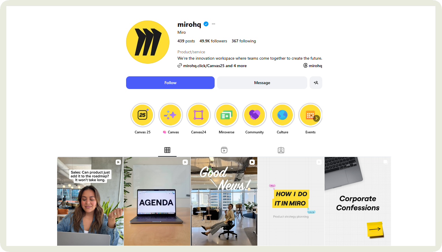 miro profile