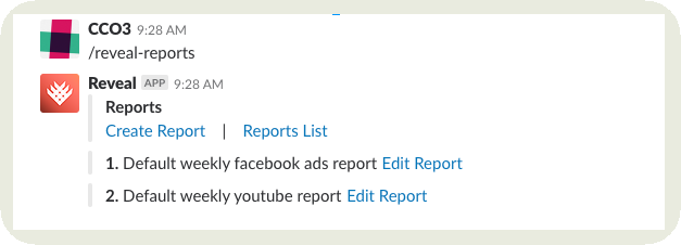 birch reporting feature