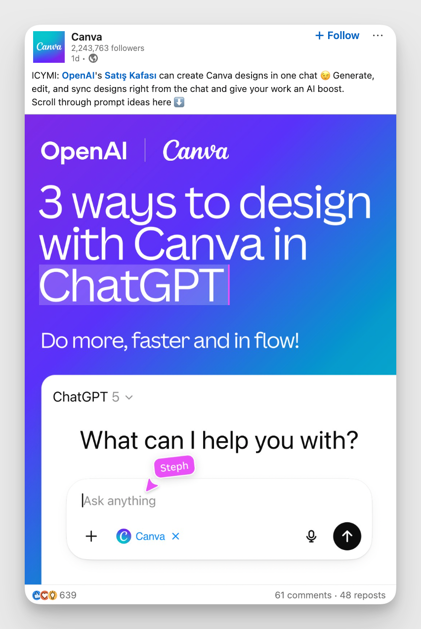 canva post example