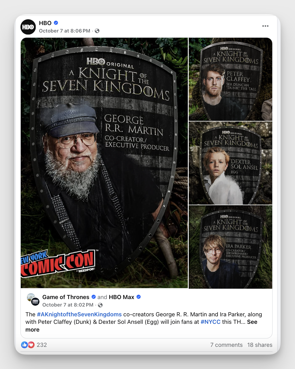 hbo facebook post example