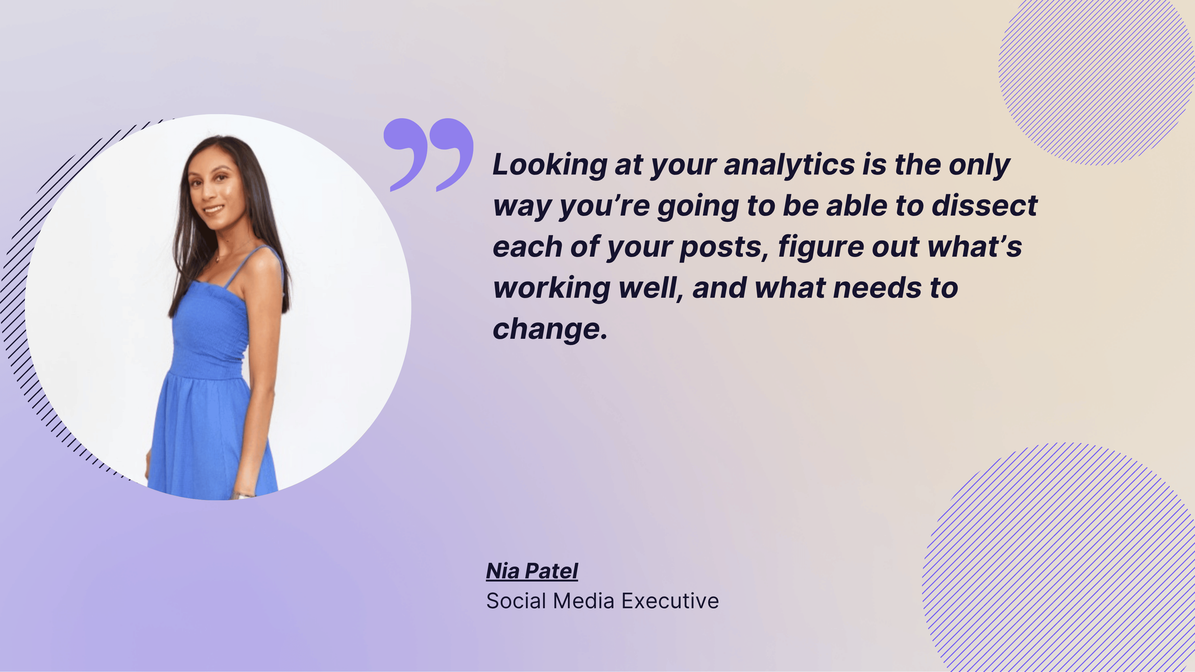 nia patel quote about analytics