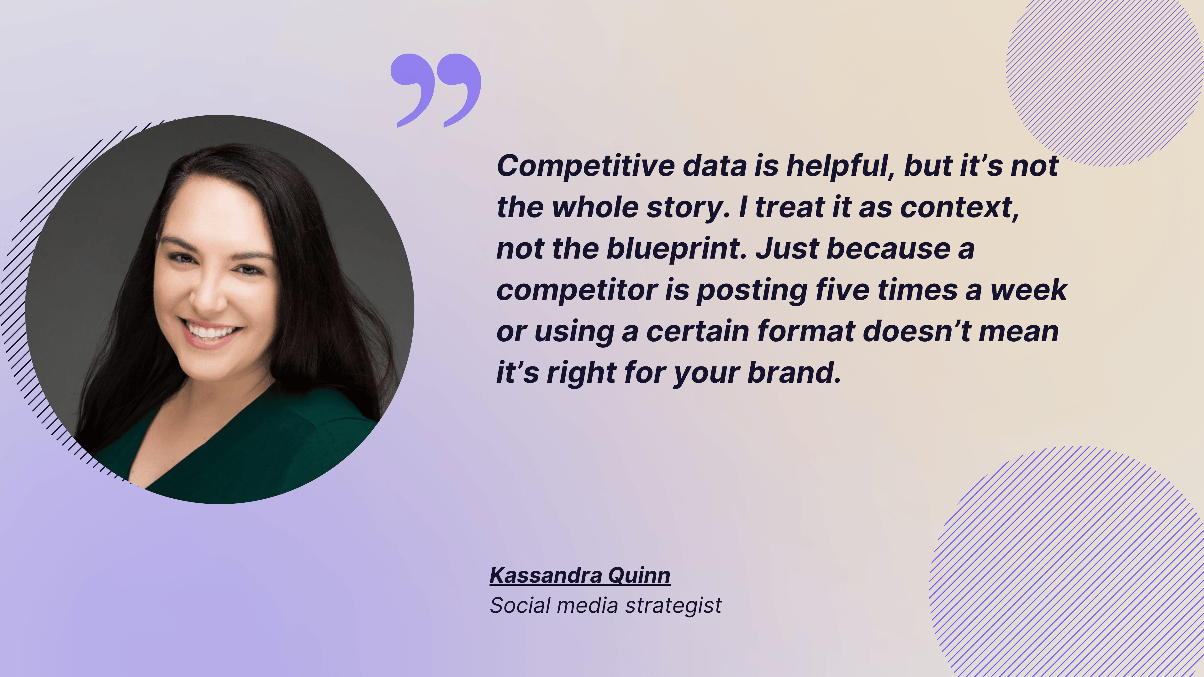 quote about competitive analysis from kassandra quinn