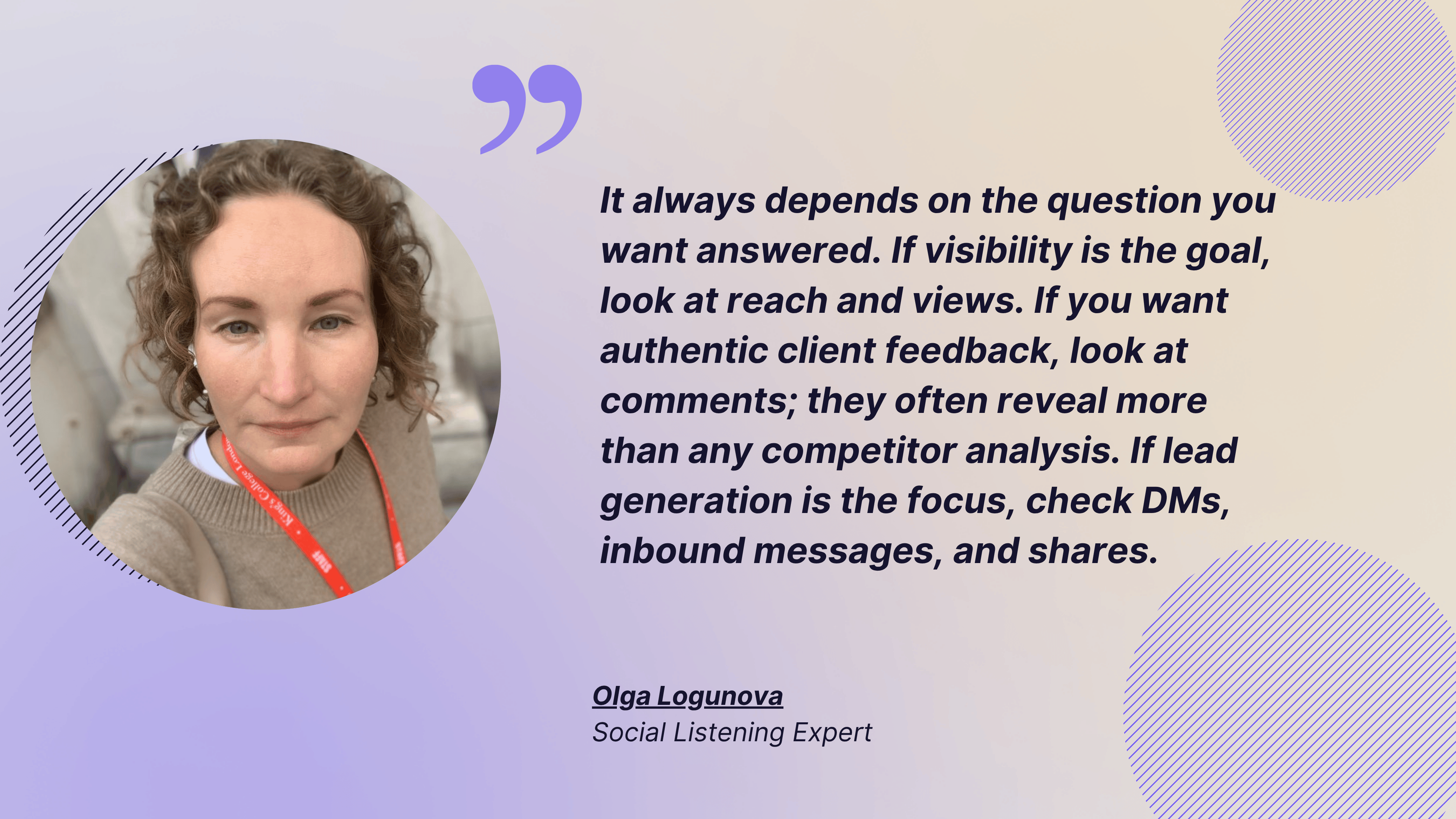 quote form olga logunova about metrics