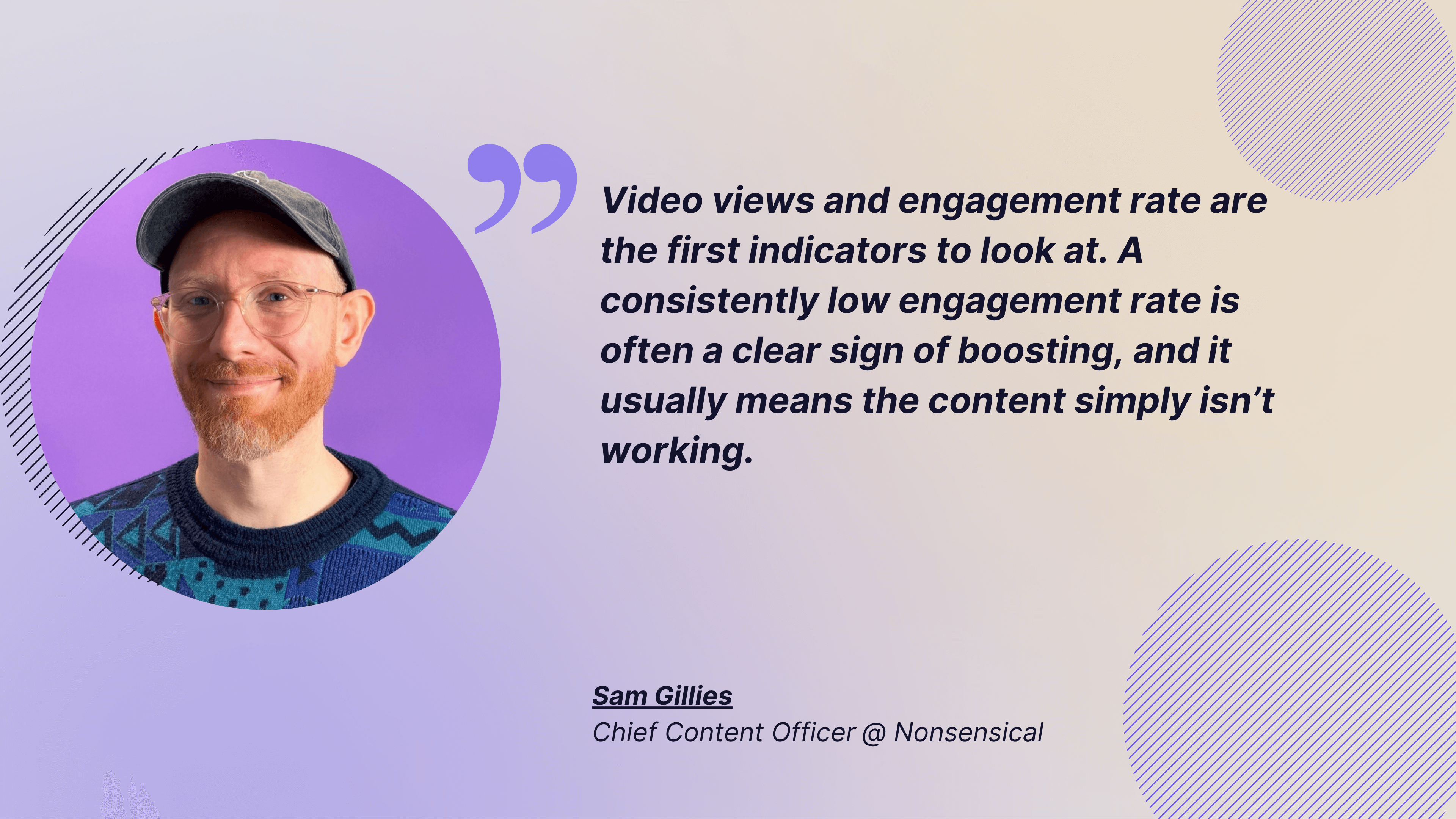 sam quote about tiktok metrics