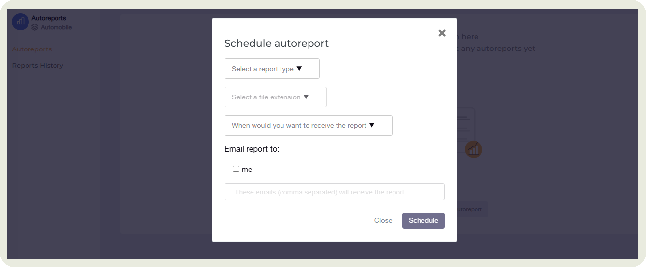 socialinsider autoreports scheduling feature